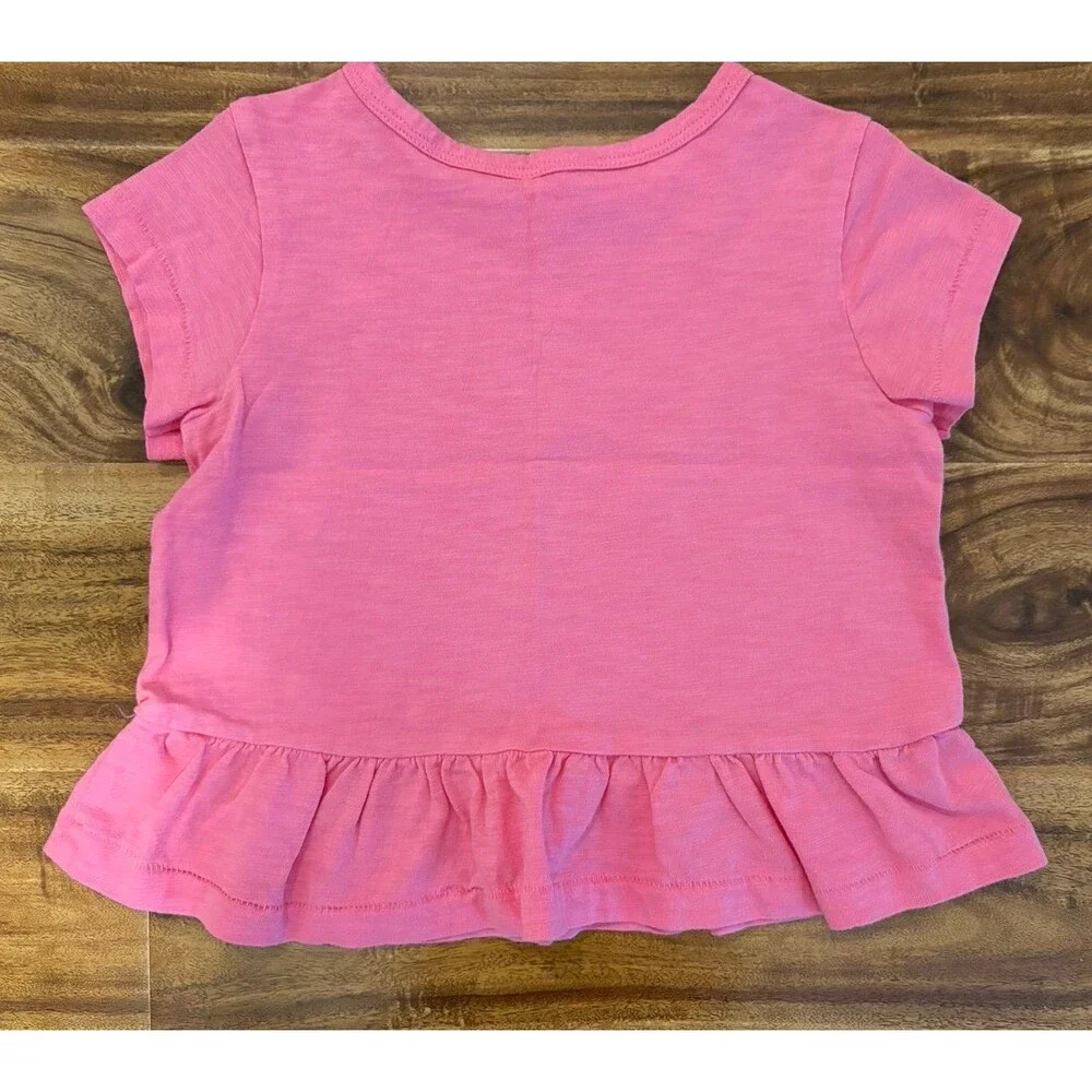 Two Primary Short Sleeve Swing Tees, Gumball (pink) and Lavender, Size 3T